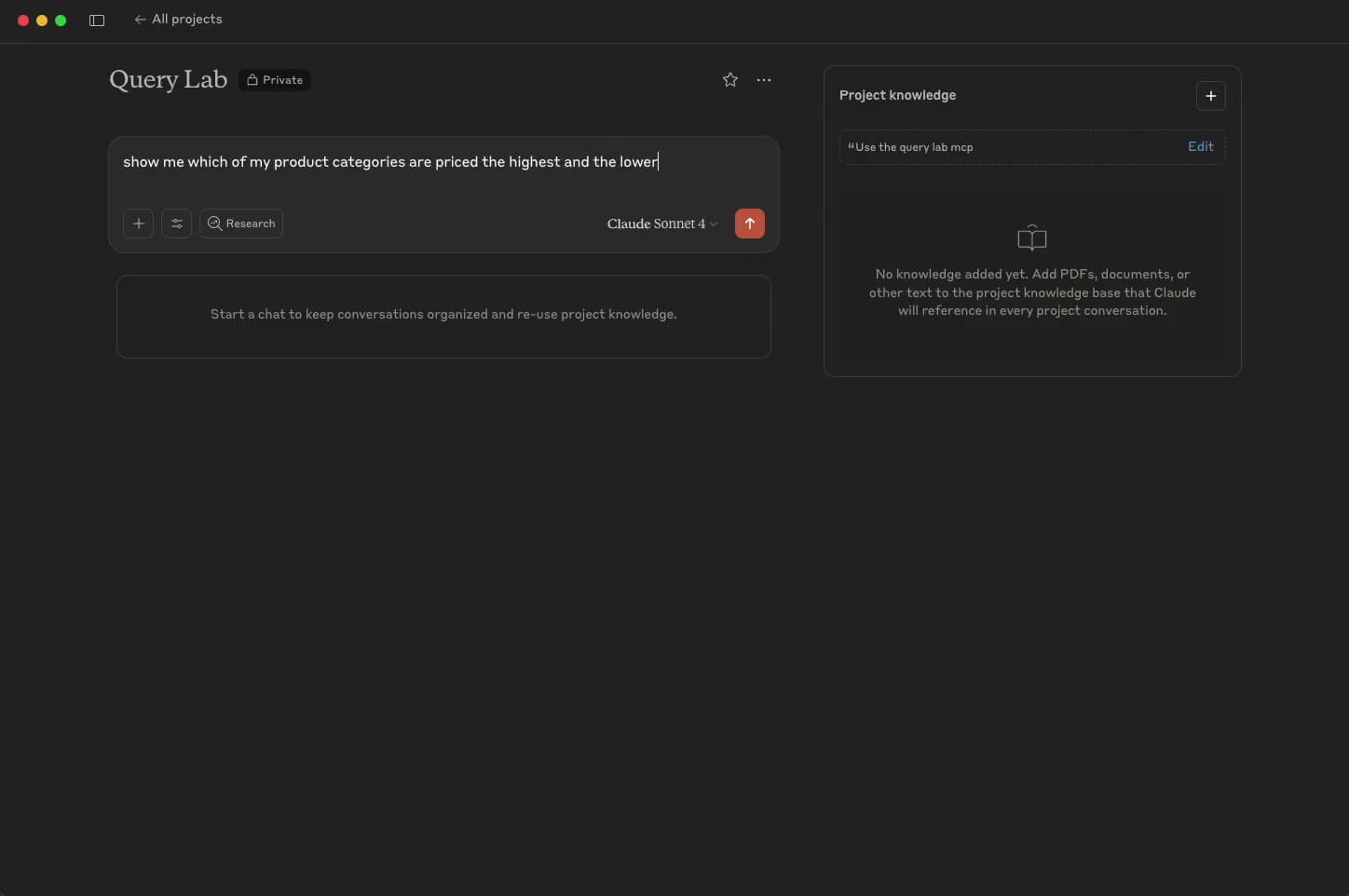 Query Lab Demo - Connect your database to Claude in under 2 minutes